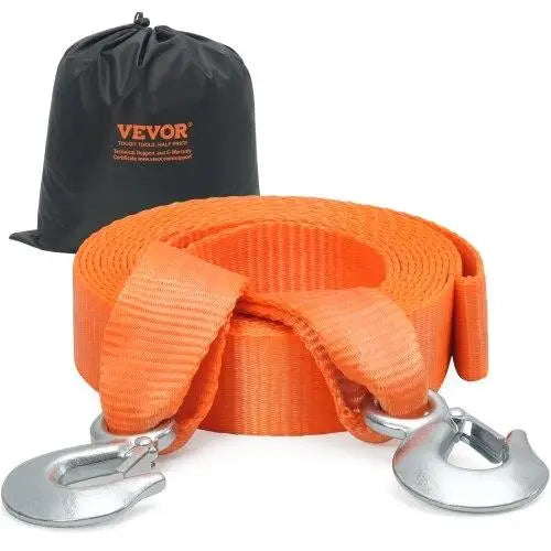 Car Tow Strap with Hooks 2"x20` 17000 lbs, Tow Straps with Safety Hooks, Car Heavy Duty Recovery Rope for trucks Vehicles