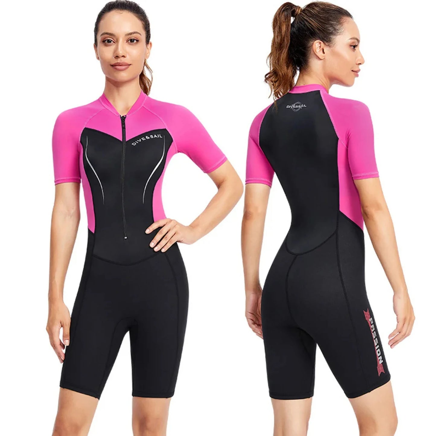 1.5MM Neoprene Wetsuit Men Women Short Sleeve Quick Dry Surfing Suit Beach Swimming Scuba Diving Suit Swimwear