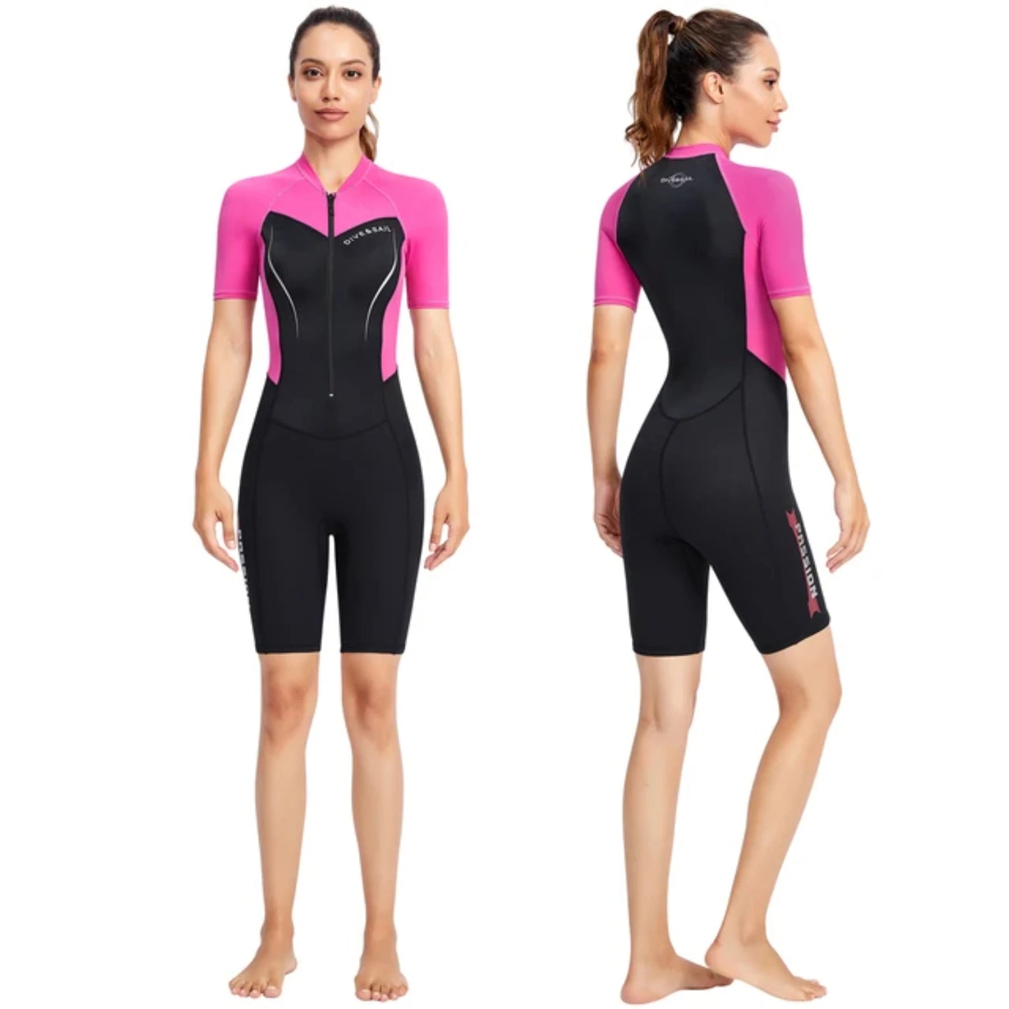 1.5MM Neoprene Wetsuit Men Women Short Sleeve Quick Dry Surfing Suit Beach Swimming Scuba Diving Suit Swimwear