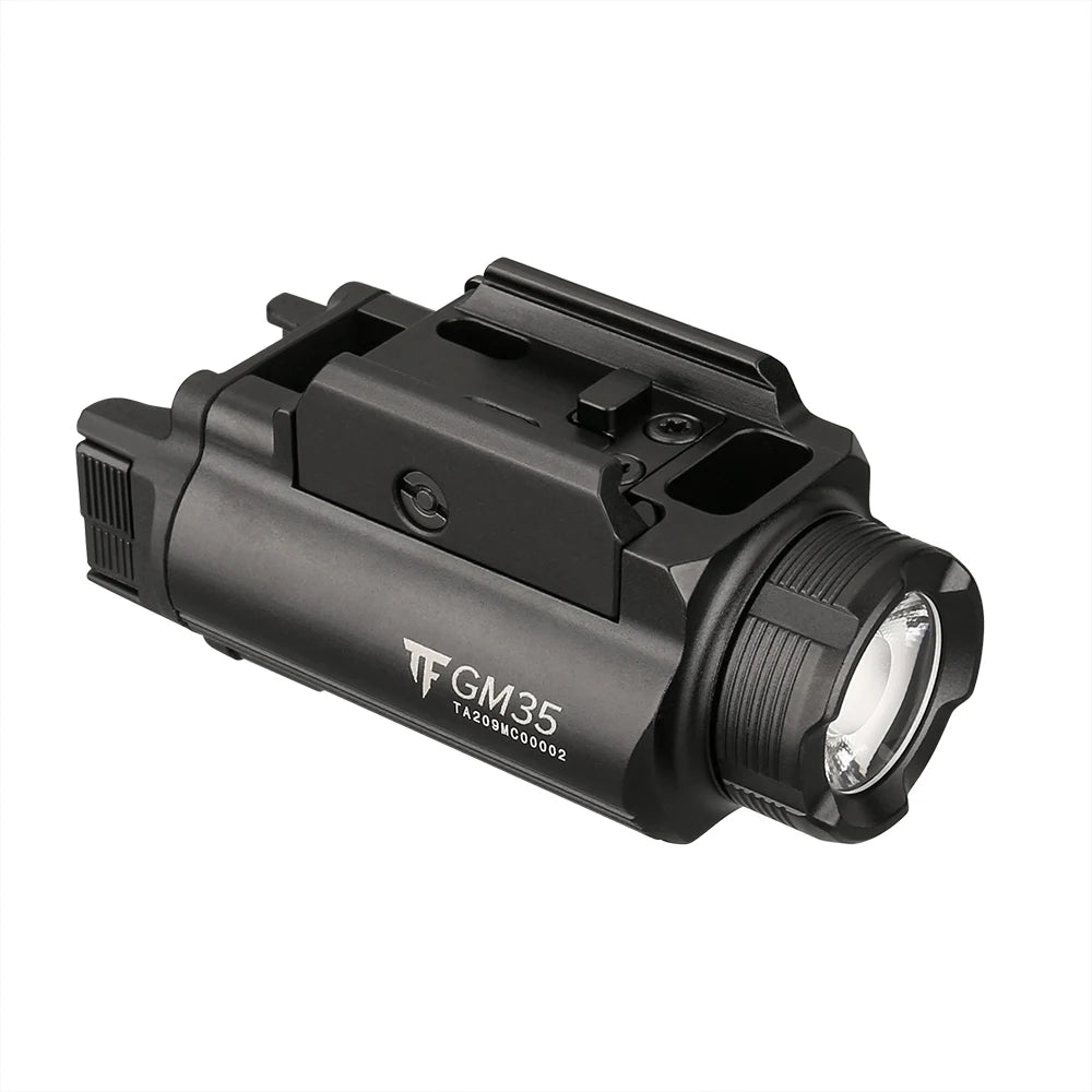 Trustfire GM35 Tactical LED Flashlights Weapon Mini Pistol Lights 1350Lumens USB Rechargeable Quick Release Handgun 1913/GL Rail