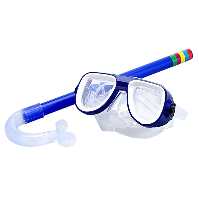 Kids Snorkel Set Diving Mask+Breathing Tubes Boy Girls Fashion Scuba Diving Anti Fog Safe Breathing Sets Underwater Accessories