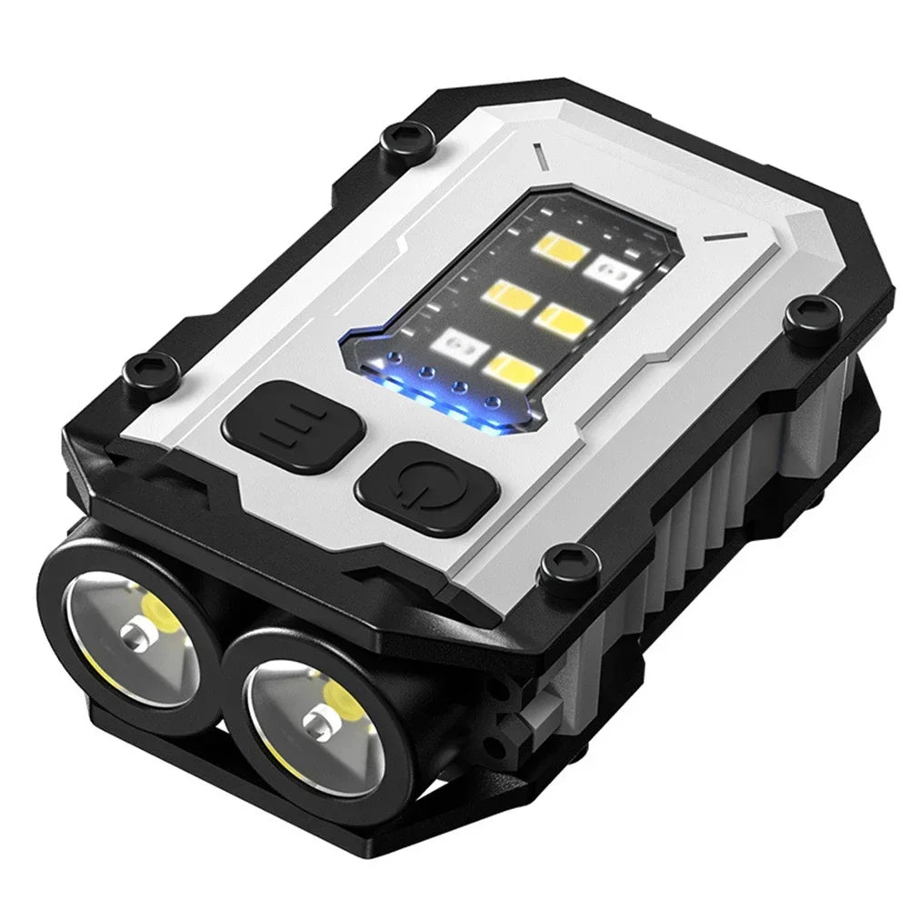 Type C Charging Emergency Lamp Waterproof COB Portable Work Light Dual LED Camping Small Light Clip-on for Fishing Night Running