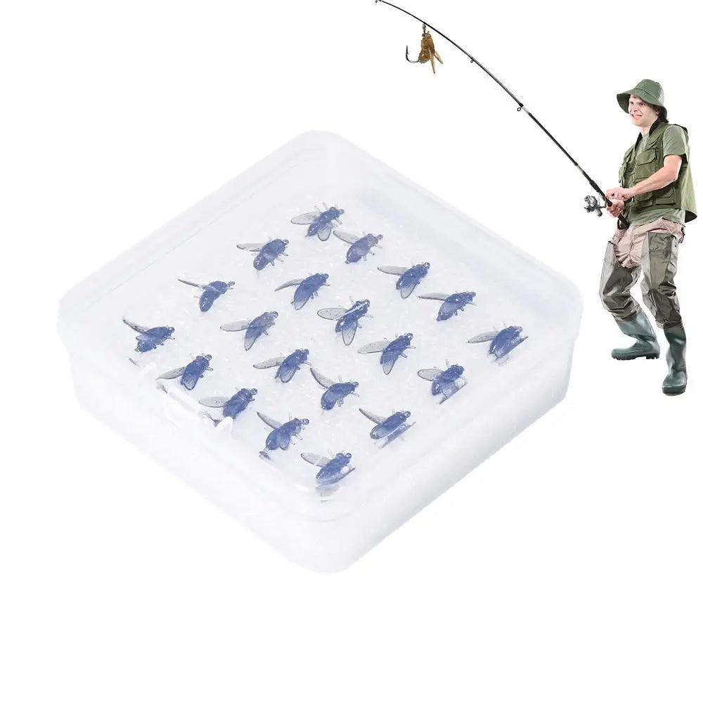 Fishing Fly Swimbait Fish Lure Soft Bait Fly Assortment Realistic Simulation Fly Bait Fake Fishing Bait Gear For Salmon Trout