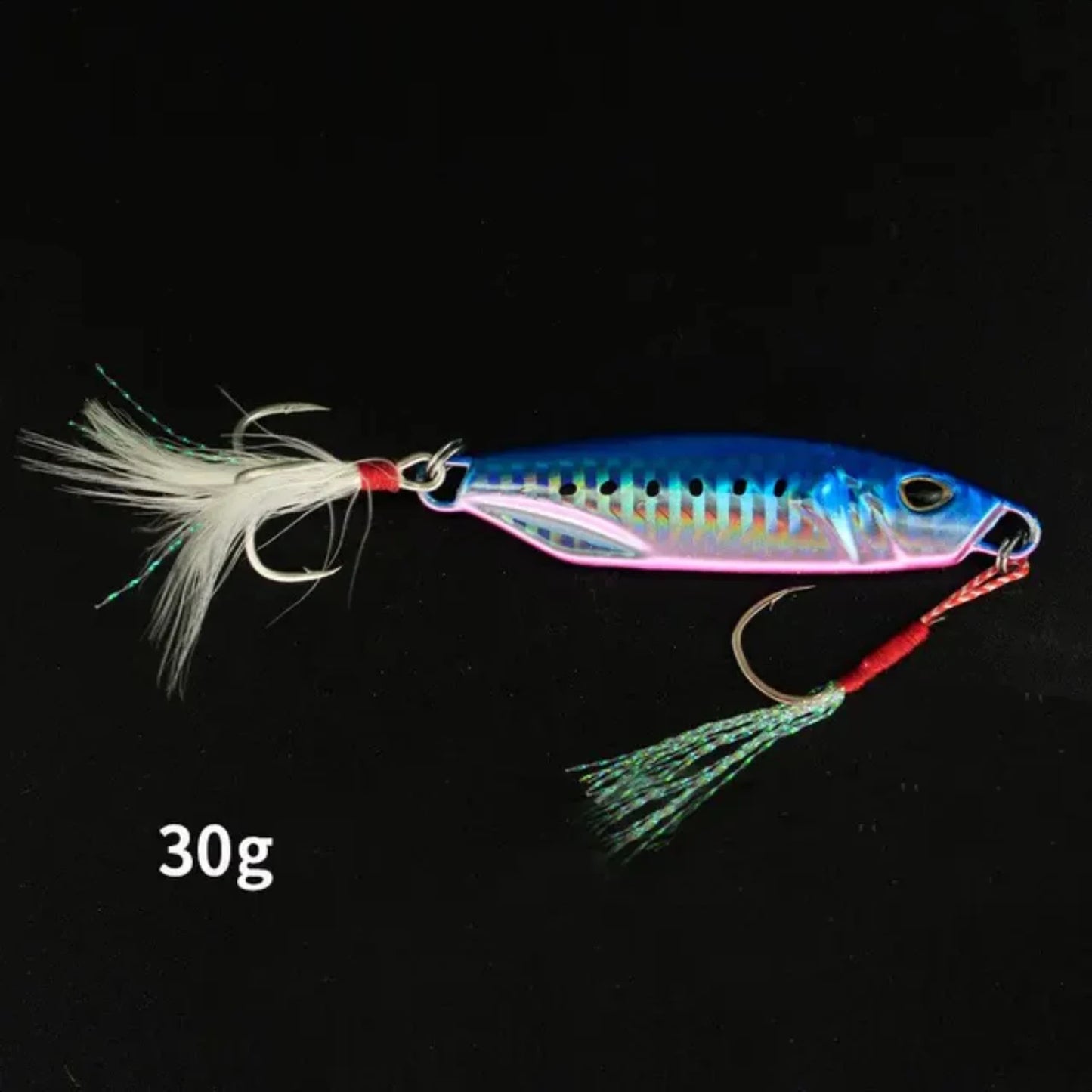 Metal Cast Jig Spoon Lure 20G 30G Artificial Bait Shore Slow Jigging Fishing Lures Super Hard Bass Fishing Tackle