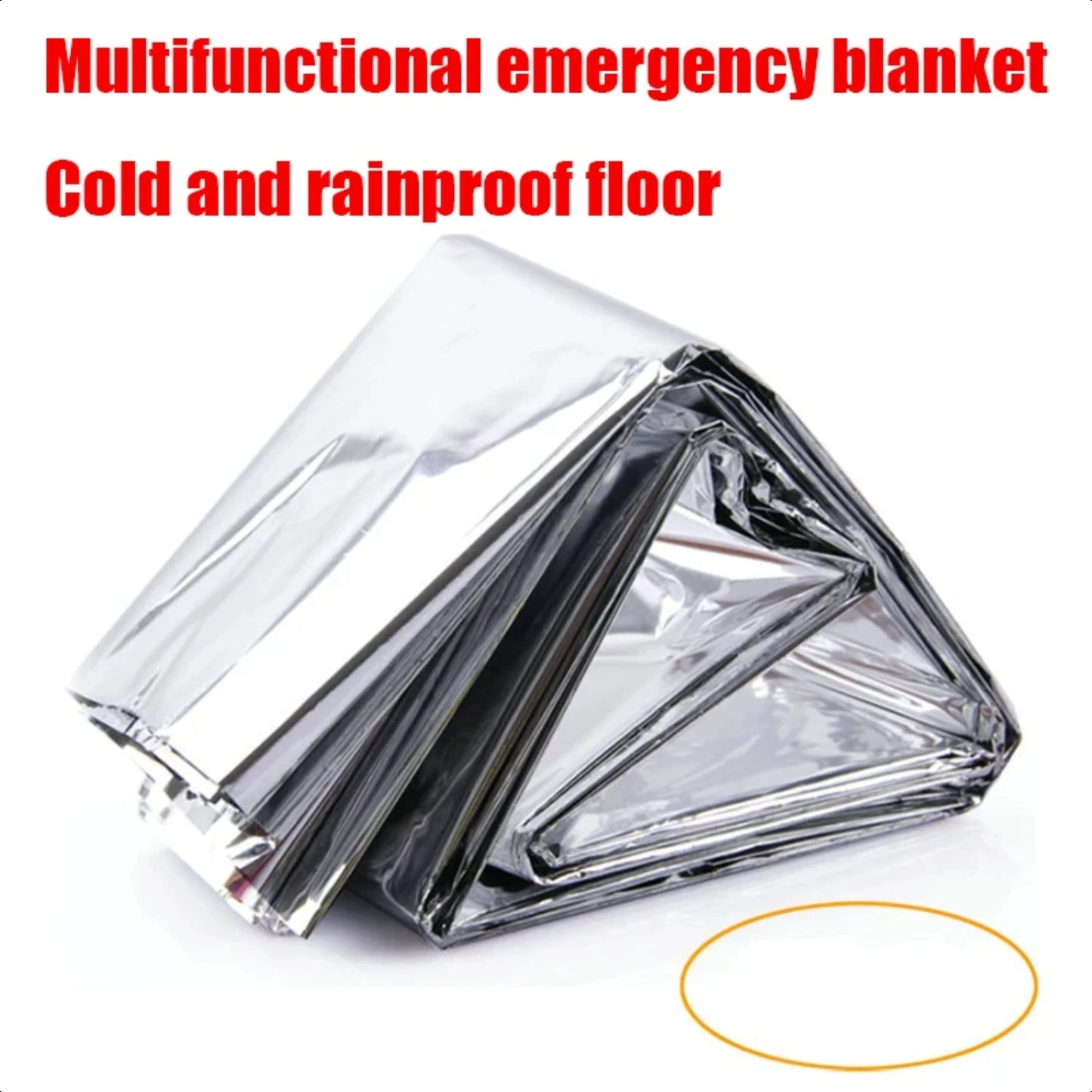 Must-Have Essential Windproof, Waterproof, Thermal, and Warm Emergency Blanket for Outdoor Camping, Hiking, and Military Rescue