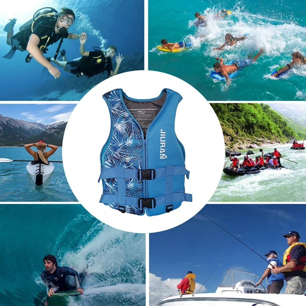 Adult Children Life Vest, Outdoor Water Safety Fishing Surfing Drifting Buoyancy Life Jacket