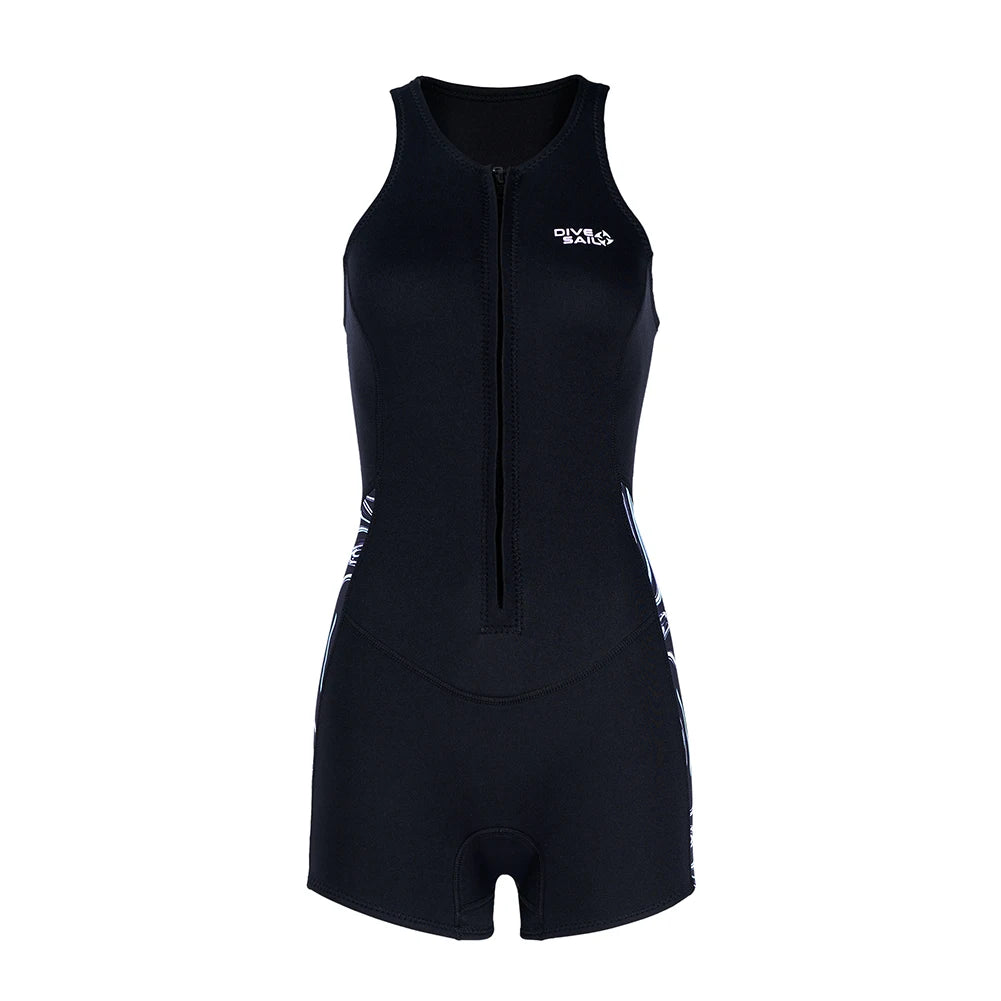 2MM Neoprene Women Wetsuit Sleeveless Wetsuits One Piece Swimsuit for Swimming Diving Snorkeling Kayaking Surfing