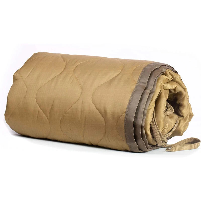 Military Army Camping Blanket Tactical Woobie Blanket Poncho Liner Lightweight Multifunctional All Weather Blankets Camping Gear