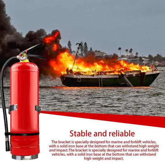 Boat Fire Extinguisher Bracket Heavy Duty Stainless Steel Fire Extinguisher Bracket Warehouses Factories Rustproof Hardware