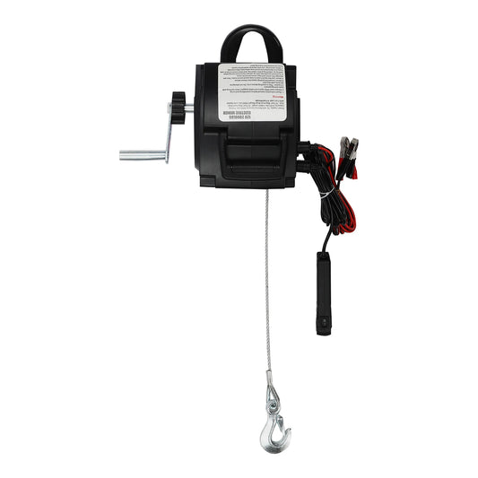 12V DC Electric Winch Powerful Electric Rope Winch Dual Control Modes Towing,With Boat Rope Pulley Remote Control