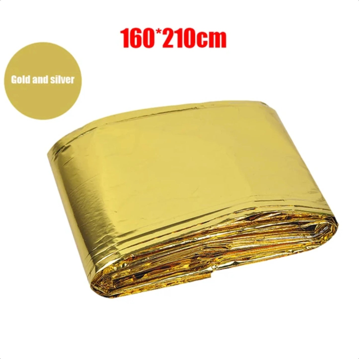 Must-Have Essential Windproof, Waterproof, Thermal, and Warm Emergency Blanket for Outdoor Camping, Hiking, and Military Rescue