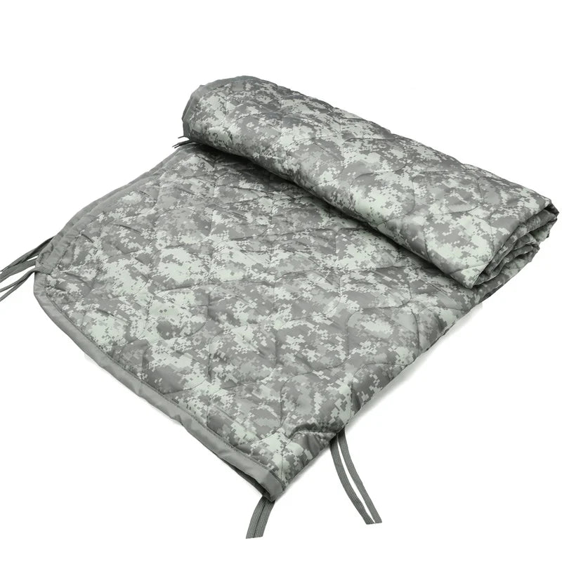 Military Army Camping Blanket Tactical Woobie Blanket Poncho Liner Lightweight Multifunctional All Weather Blankets Camping Gear